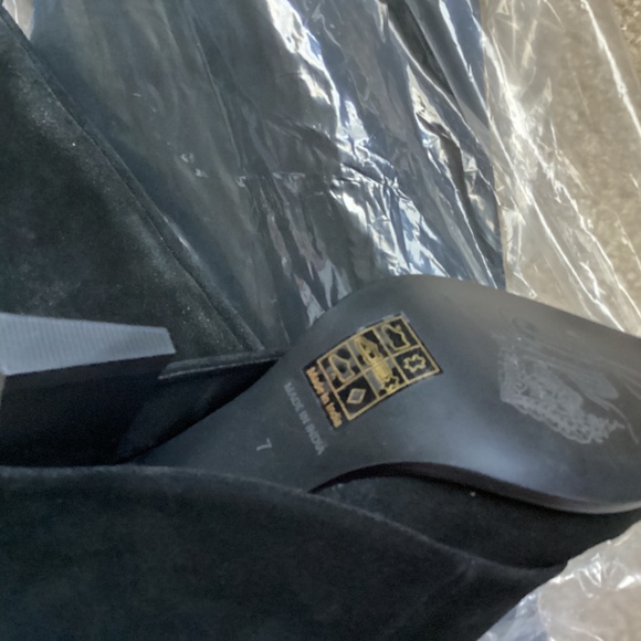 Free People Felicity Black Suede Boots size 7 - Picture 13 of 13